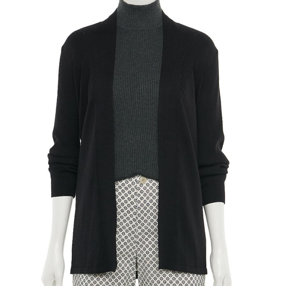 👀50% OFF🖤 NWT‼️ Croft & Barrow Open-front Cardigan